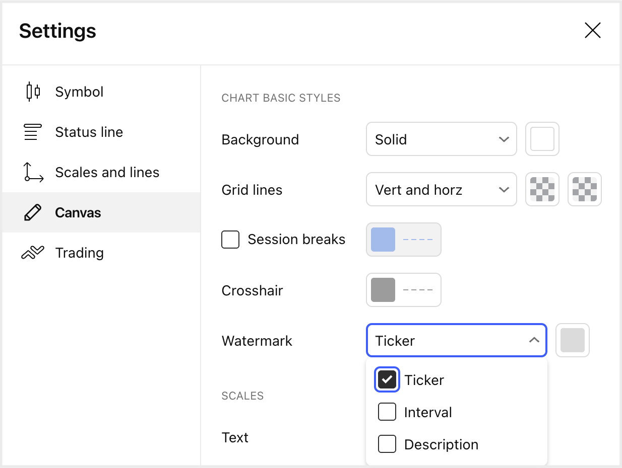 New visibility controls in watermarks